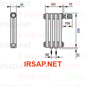 Радиатор IRSAP Tesi 20450/4 T52 CL 01
